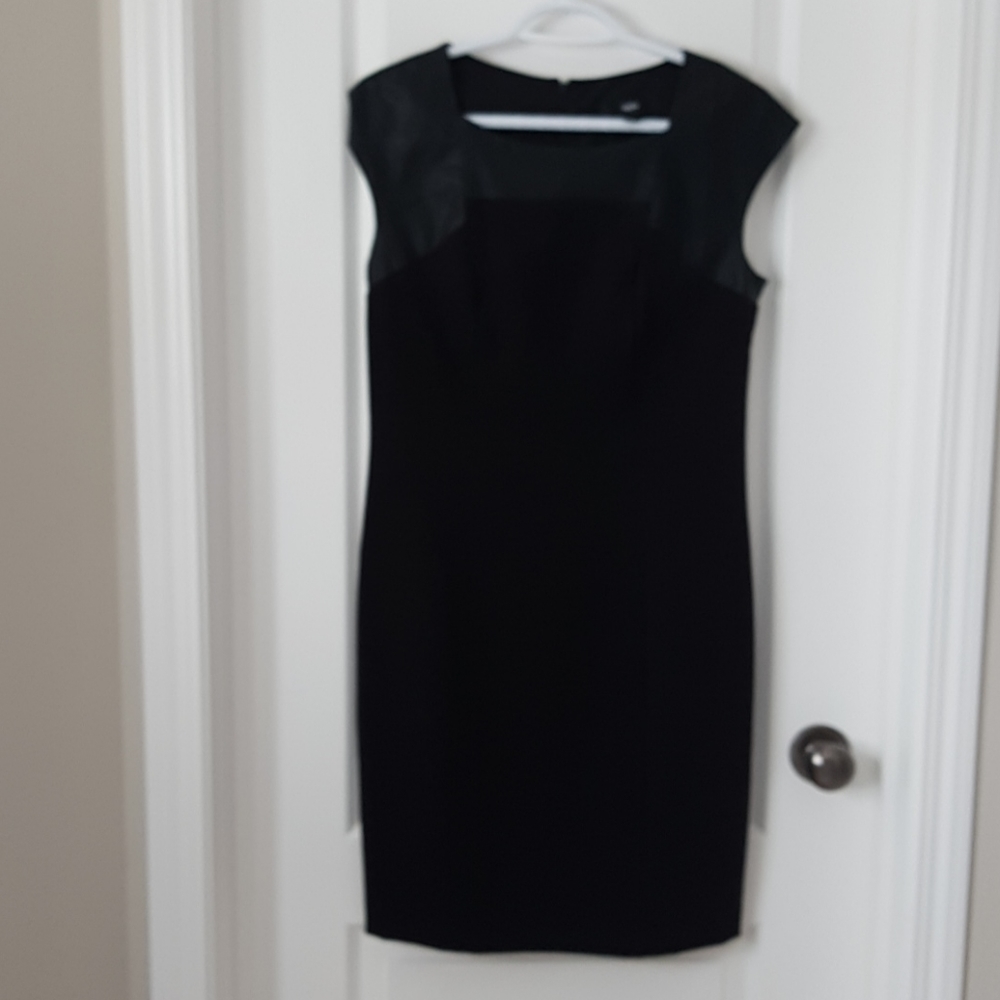 Black sheath dress.